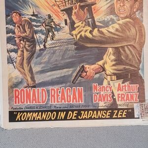 Vintage Movie Poster Art with Bold Colors